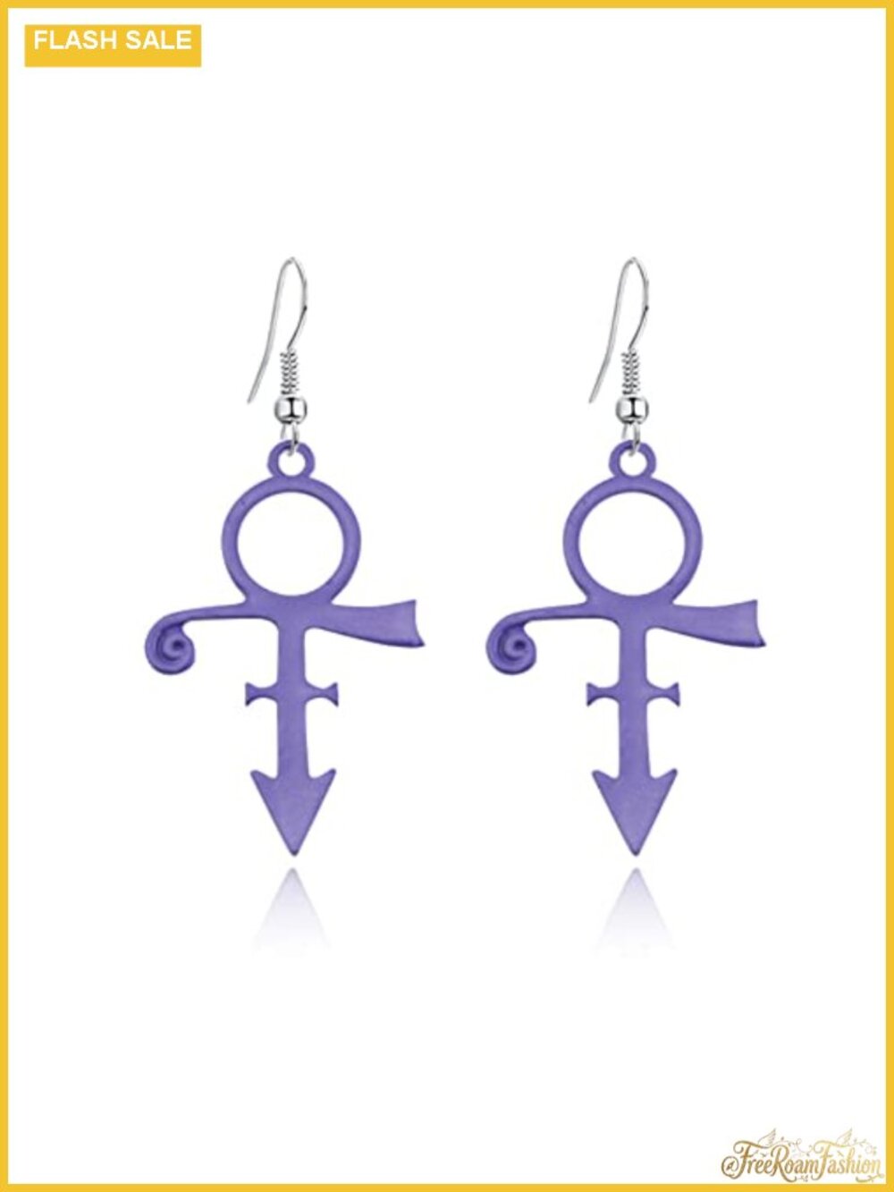 Punk Gothic Music Note Dangle Earrings Alloy French Wire
